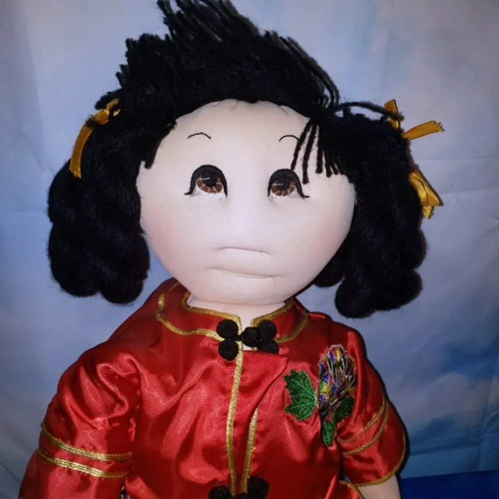 1984 Rice Paddy Babies Soft Sculpture Doll Hong Kong British Passport 18